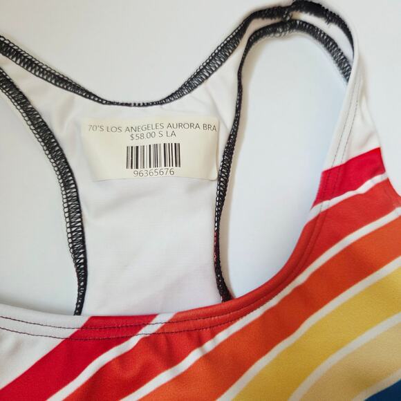 Poprageous 70's Los Angeles Swim Top Size Small - Picture 7 of 9